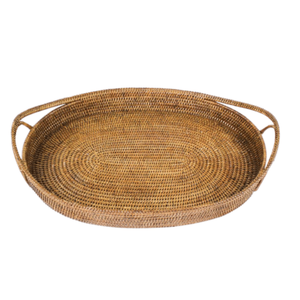 Bandeja em rattan Luna 60x40x7cm Natural Home