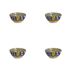 Jogo 4 Bowls Cereal Cerâmica Taormina 14,5cm Maison Blanche