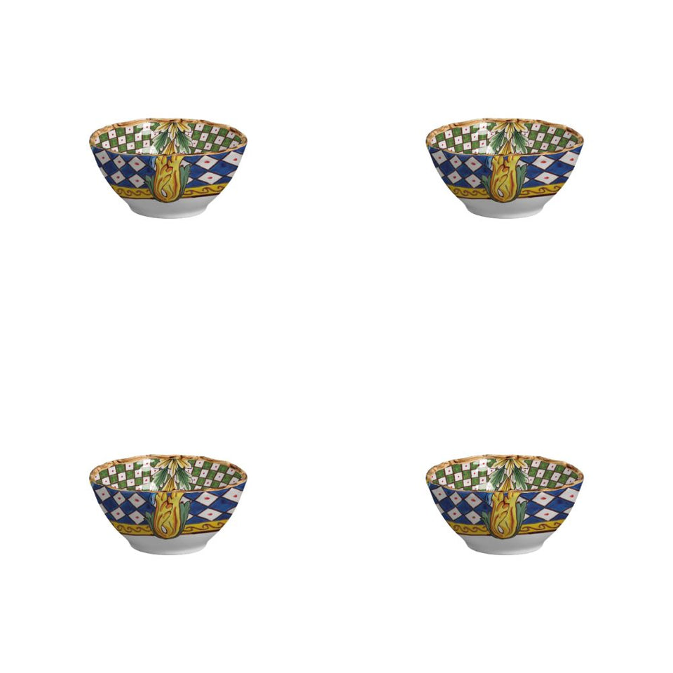 Jogo 4 Bowls Cereal Cerâmica Taormina 14,5cm Maison Blanche