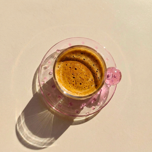 PRÉ-VENDA: Jogo de 6 Xícaras de Café Vidro Pink Linha Sintonia 120ml