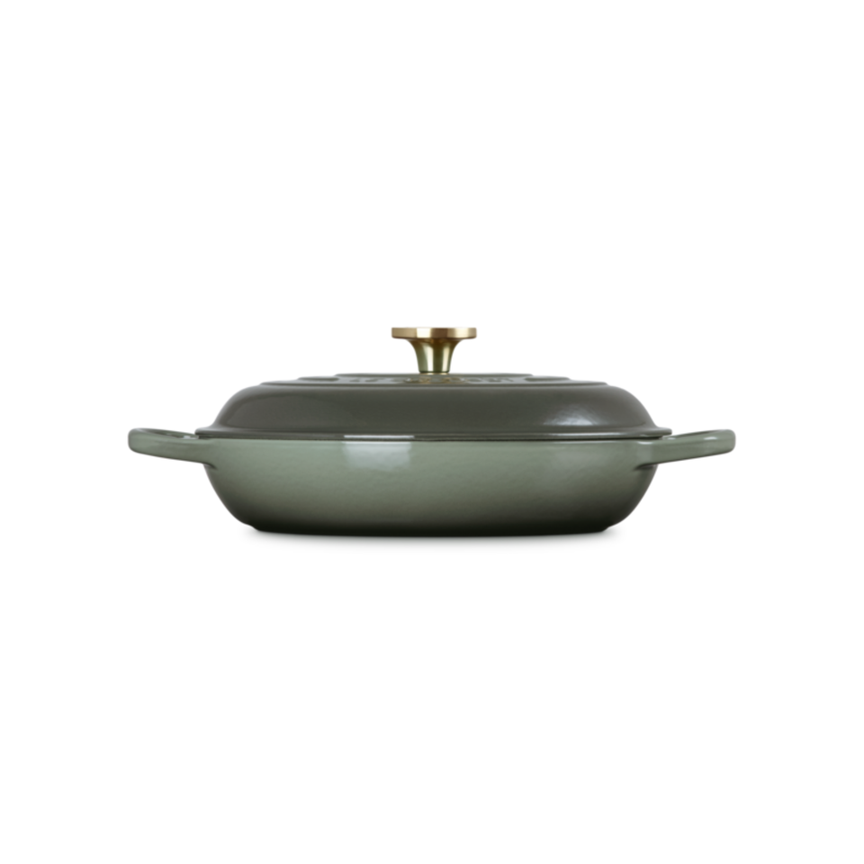 Caçarola Buffet Signature Thyme com Pegador Light Gold 3,5L 30cm Le Creuset