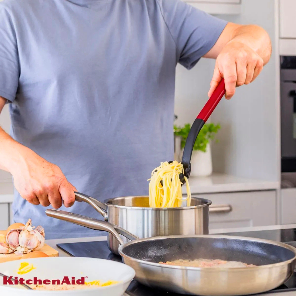 Pegador Colher Massa Macarrão Multiuso Vermelho KitchenAid