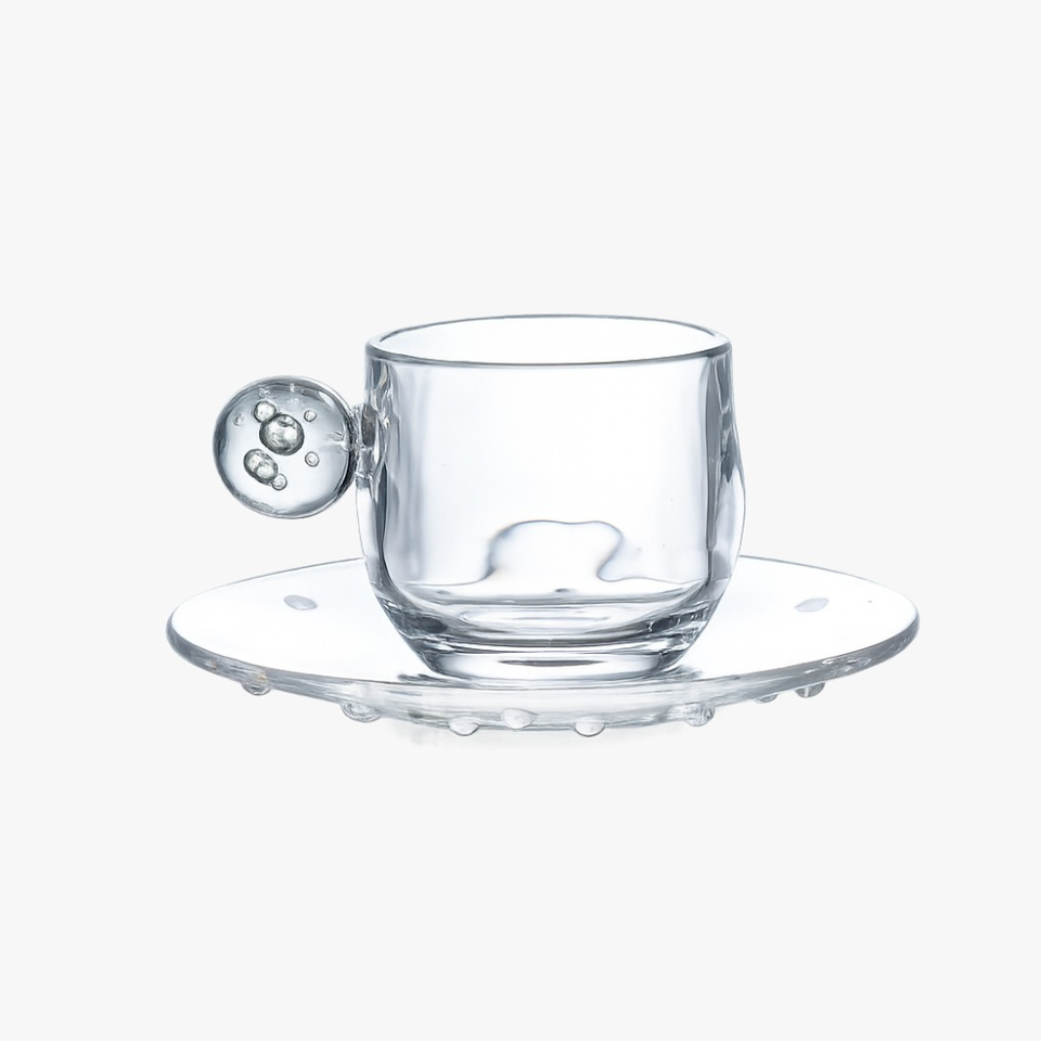 PRÉ-VENDA: Jogo de 6 Xícaras de Café Vidro Incolor Linha Sintonia 120ml