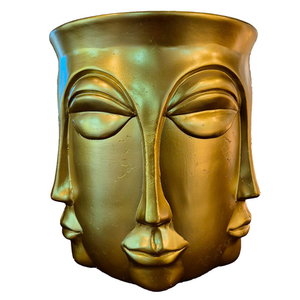 Champanheira Faces Dourado