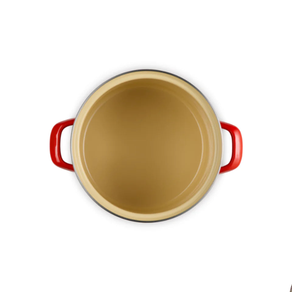 Stockpot Aço Esmaltado Vermelho Pegador Inox 5,7L 20cm Le Creuset