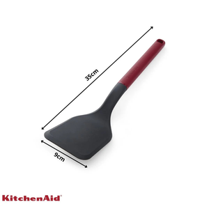 Espátula Turner Solida Cozinha em Nylon Vermelha KitchenAid