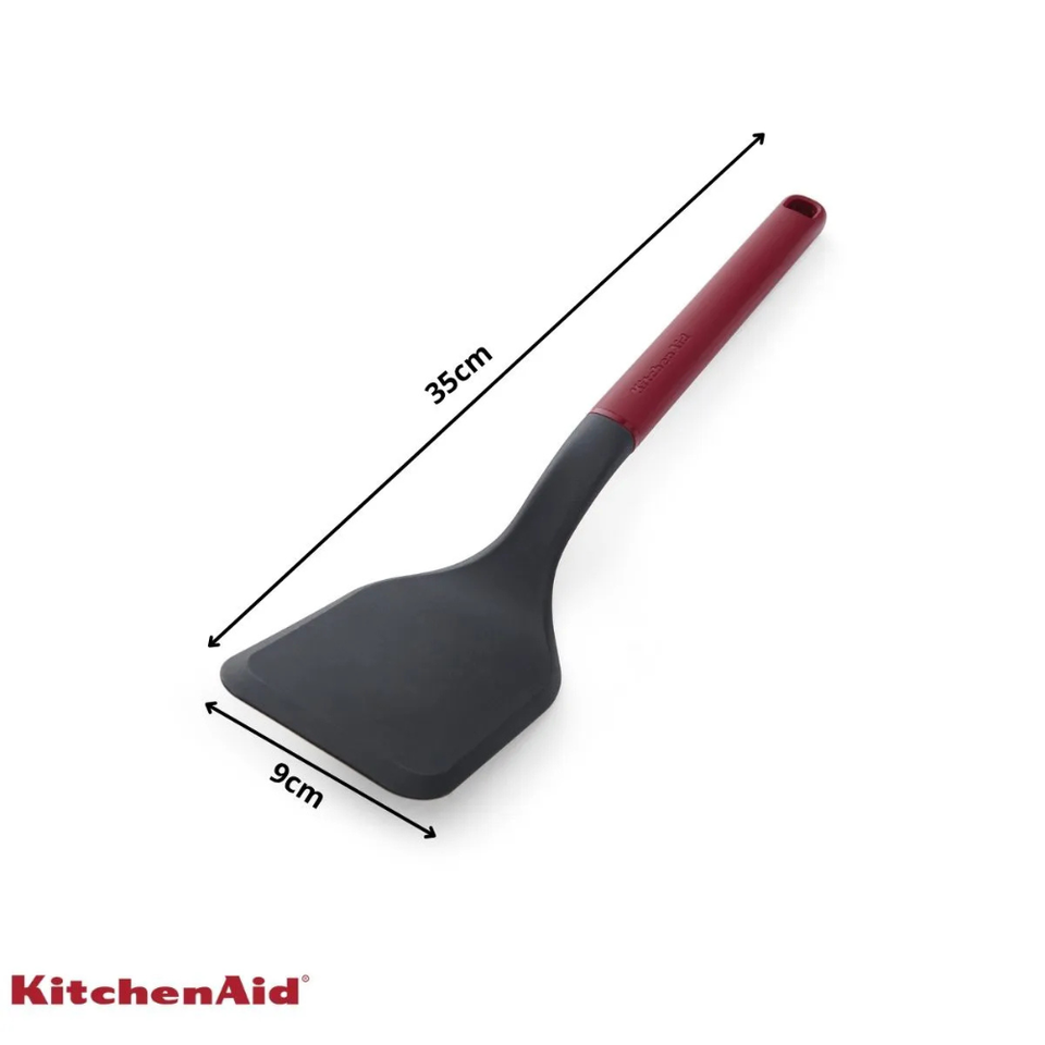 Espátula Turner Solida Cozinha em Nylon Vermelha KitchenAid