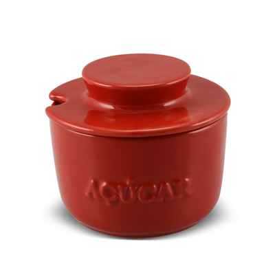 PRÉ-VENDA: Açucareiro 350gr com Colher Vermelho