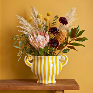 Vaso Grecco  Amarelo Spirale