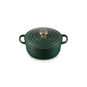 PRÉ-VENDA: Panela Redonda 26cm Signature Foret com Pegador Dourado 5,3L