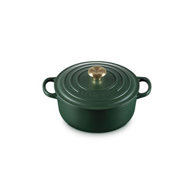 PRÉ-VENDA: Panela Redonda 20cm Signature Foret com Pegador Dourado 2,4L