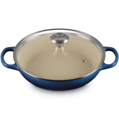 Caçarola Buffet Tampa de Vidro Signature Lapis 2,2L 26cm Le Creuset