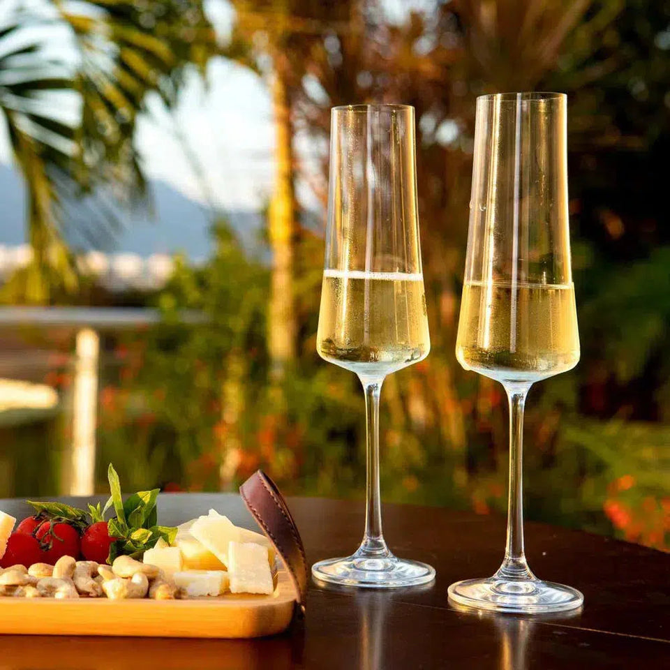 Kit com 6 Taças para Espumante em Cristal Pleasure Sommelier 210ml