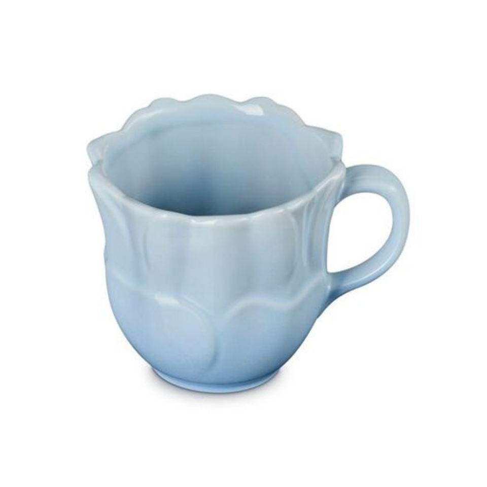 Caneca Cerâmica Anemone Petal Coastal Blue 330ml Le Creuset