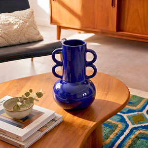 Vaso Grecco Azul Linha Anello