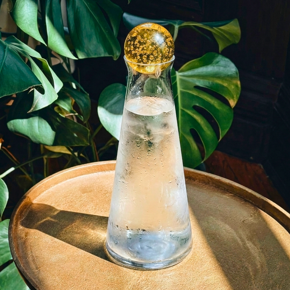 Garrafa Bubble Vidro Âmbar 1L Linha Sintonia