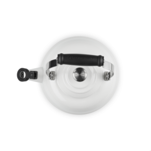 Chaleira Tradicional Com Apito 1,6L Branca Pegador Inox Le Creuset