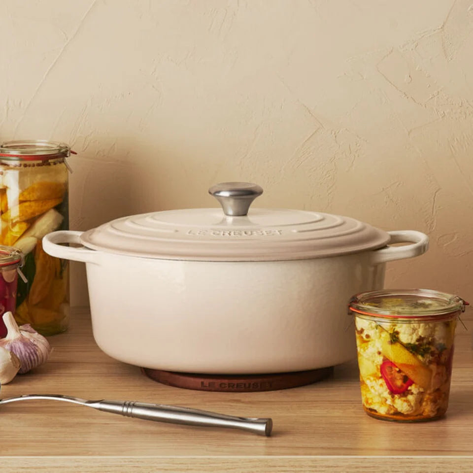 Panela Le Creuset Oval Signature Meringue 7,5L 33cm