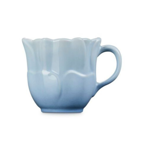 Caneca Cerâmica Anemone Petal Coastal Blue 330ml Le Creuset