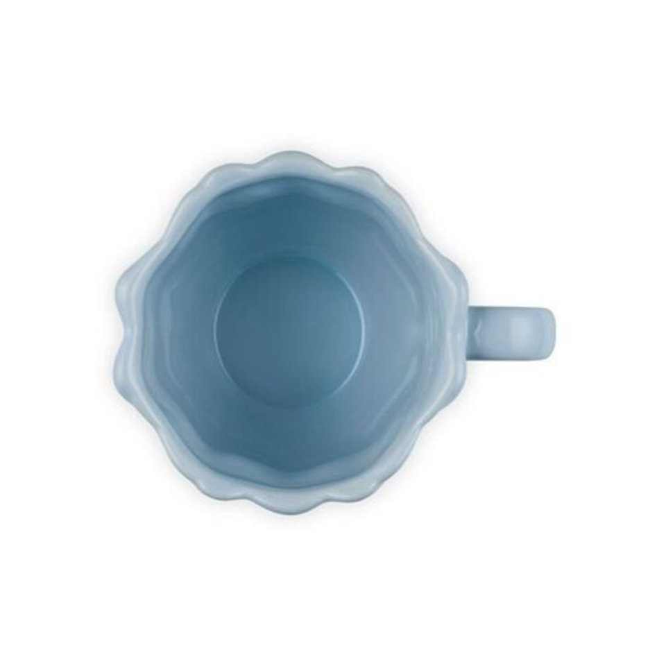 Caneca Cerâmica Anemone Petal Coastal Blue 330ml Le Creuset