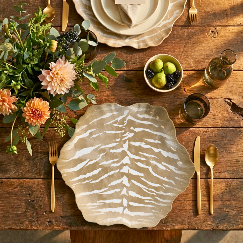 Sousplat Cerâmica Savana 33cm Maison Blanche