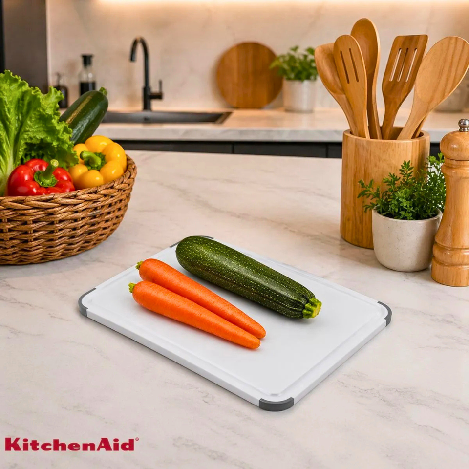 Tábua Corte Antiderrapante 20x25cm Carne Legumes KitchenAid