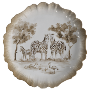 Jogo 6 Pratos Rasos Cerâmica Savana 27,5cm Maison Blanche