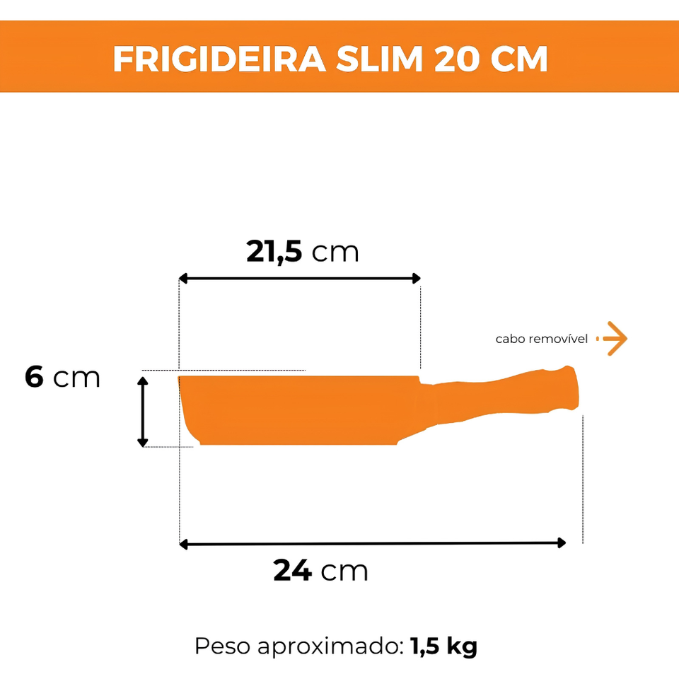 PRÉ-VENDA: Jogo de Panelas Cerâmica Slim 5 Peças Vermelho Coral