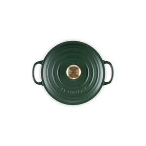 PRÉ-VENDA: Panela Redonda 28cm Signature Foret com Pegador Dourado 6,7L