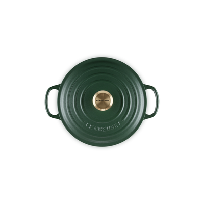 PRÉ-VENDA: Panela Redonda 28cm Signature Foret com Pegador Dourado 6,7L