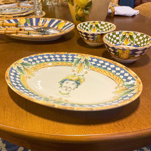 Travessa Pequena Cerâmica Taormina  32cm Maison Blanche