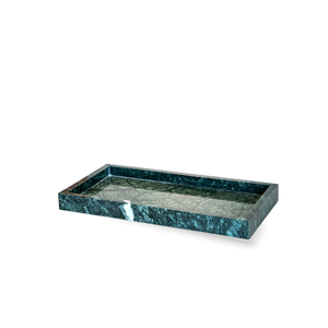 Bandeja Retangular Mármore 3x30x15cm Linha Atmosfera