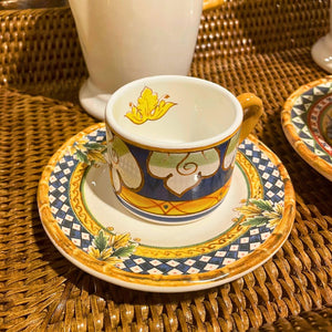 Jogo 4 Xícaras de Café Cerâmica Taormina 100ml Maison Blanche