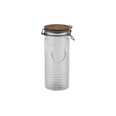 Pote Vidro Hermetico Tampa Acacia 1,2L