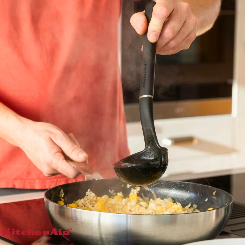 Concha Nylon Sopa Caldo Cozinha Pratica Preto KitchenAid