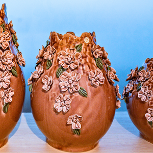 Vaso Cerejeira Cerâmica 29x14x12cm
