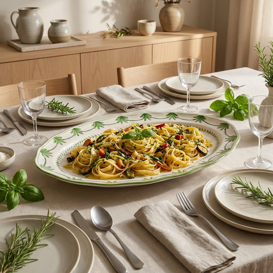 Travessa Provence Rasa Cerâmica Gigante Alcachofra Provençal