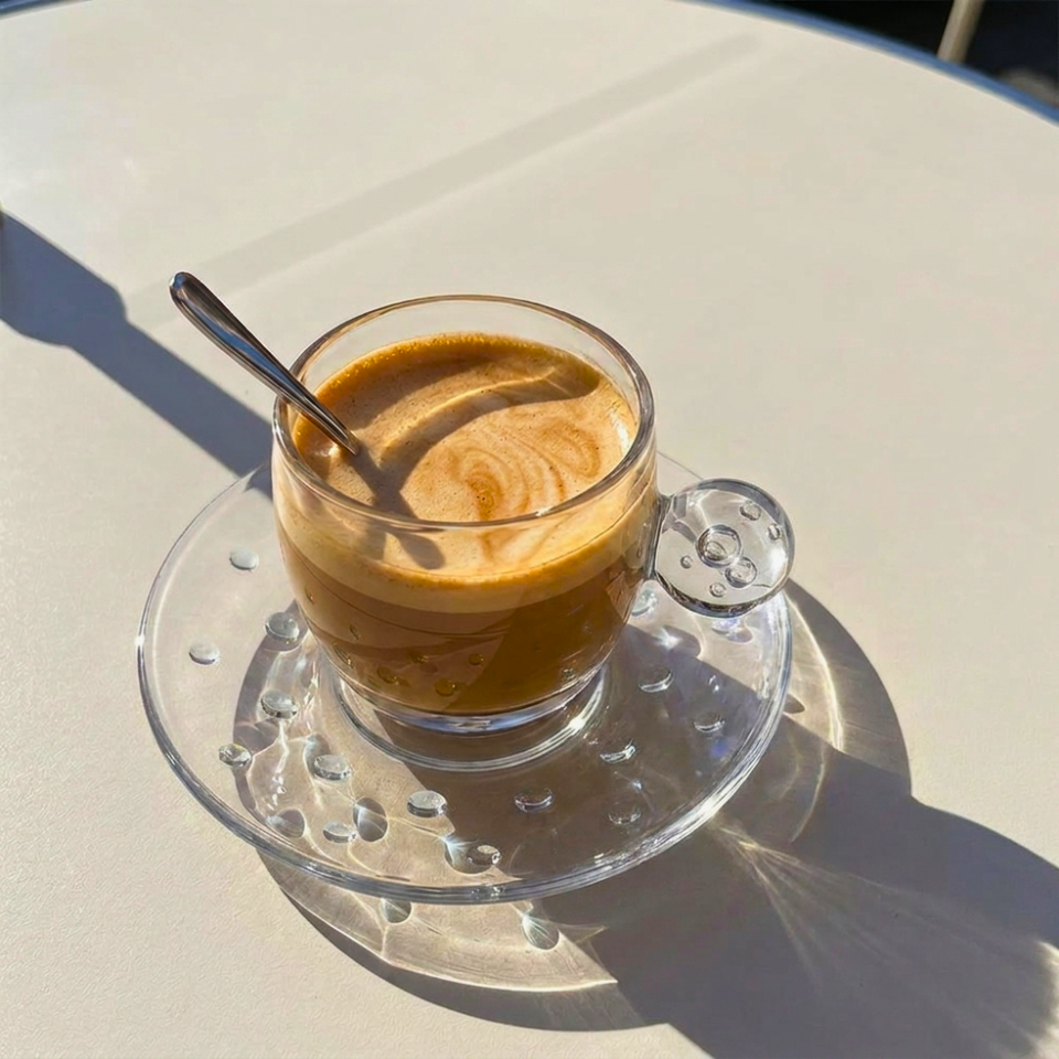 PRÉ-VENDA: Jogo de 6 Xícaras de Café Vidro Incolor Linha Sintonia 120ml