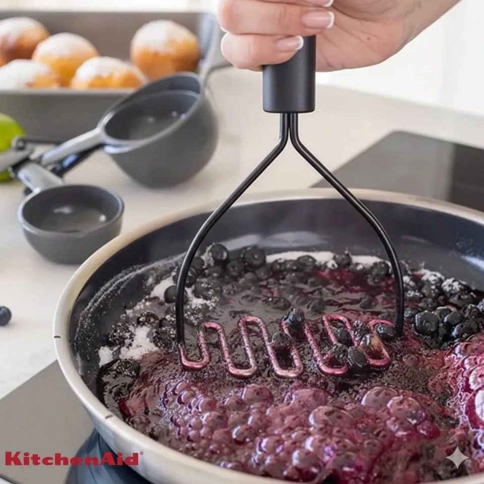 Amassador Batata Inox Cozinha Profissional Preto KitchenAid
