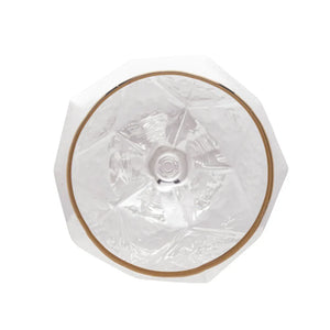 Jogo 2 Taças para Vinho Vidro Cristalino Borda Dourada Taj 600ml