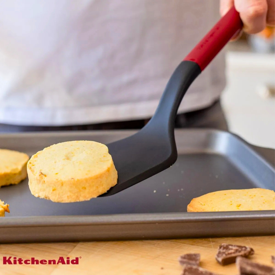 Espátula Turner Solida Cozinha em Nylon Vermelha KitchenAid