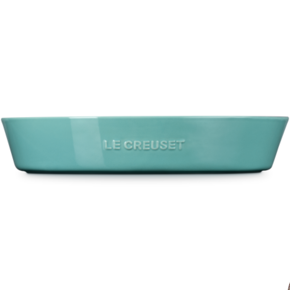 Prato para Aperitivo Cerâmica Signature 34cm Bleu Riviera Le Creuset
