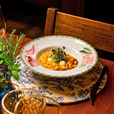PRÉ-VENDA: Prato para Risoto Cerâmica Eden 23,5cm Scalla