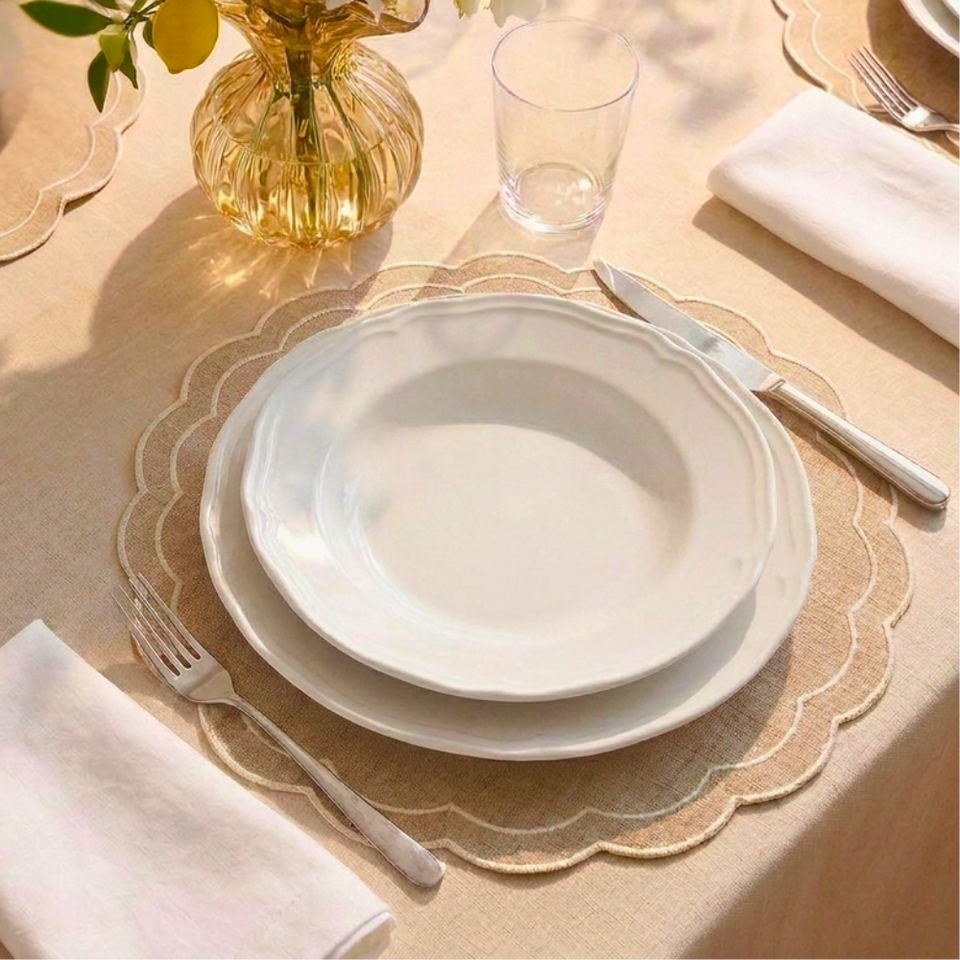 PRÉ-VENDA: Jogo de 6 Pratos Fundo 23cm Porcelana Queen