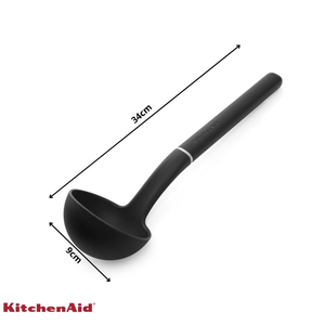 Concha Nylon Sopa Caldo Cozinha Pratica Preto KitchenAid