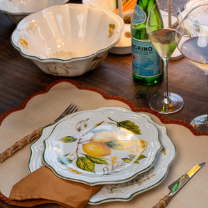 Kit Pratos Rasos + Sobremesa Cerâmica Toscana Scalla (24 peças)