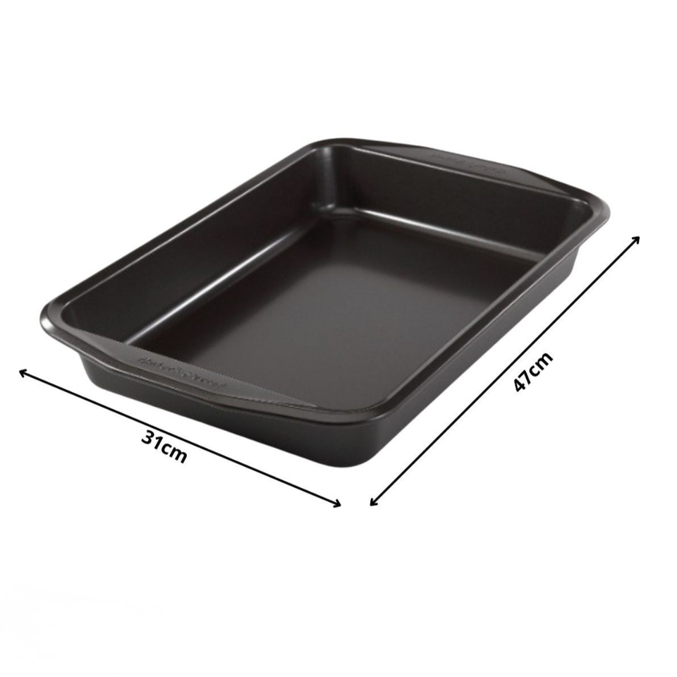 Assadeira Forma Retangular Antiaderente Aço Carbono 47cm Grande