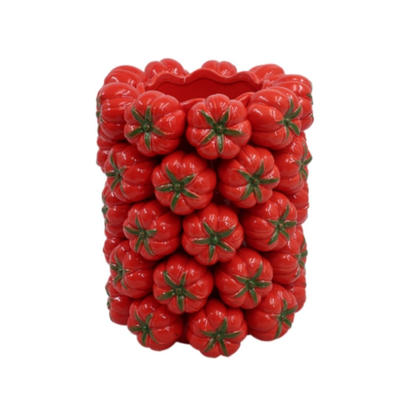 PRÉ-VENDA: Vaso Cachepot Tomate Cerâmica Grande