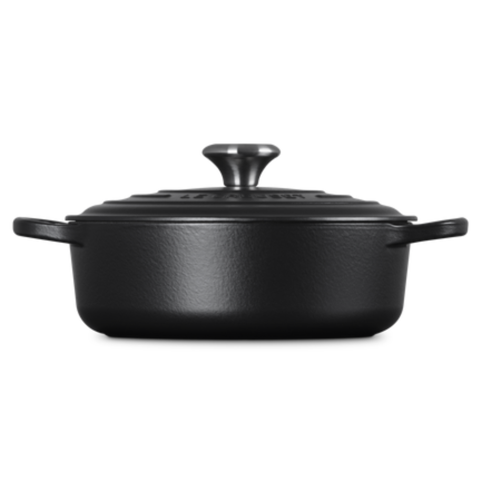 Panela Le Creuset para Risotto Signature Matte Black 3,1L 24cm