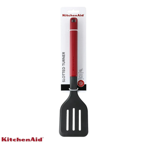 Espátula Perfurada 35cm Cozinha em Nylon Vermelha KitchenAid